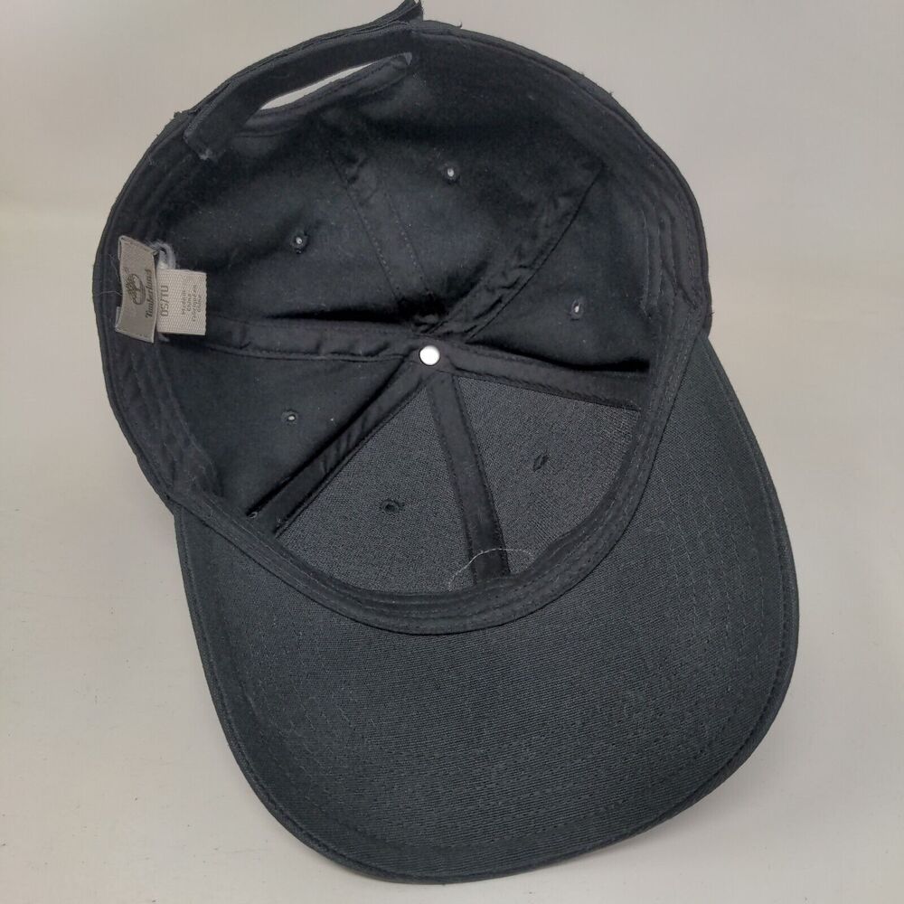 Timberland Leather Patch Strapback Hat Black One … - image 7